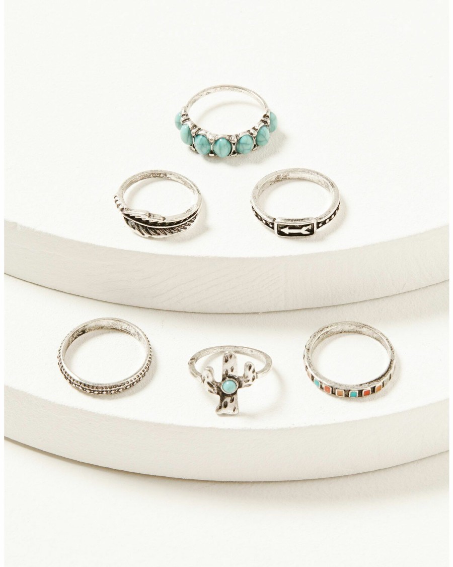 Women * | Best Sellers Shyanne Whimsical Bloom 5-Piece Ring Set