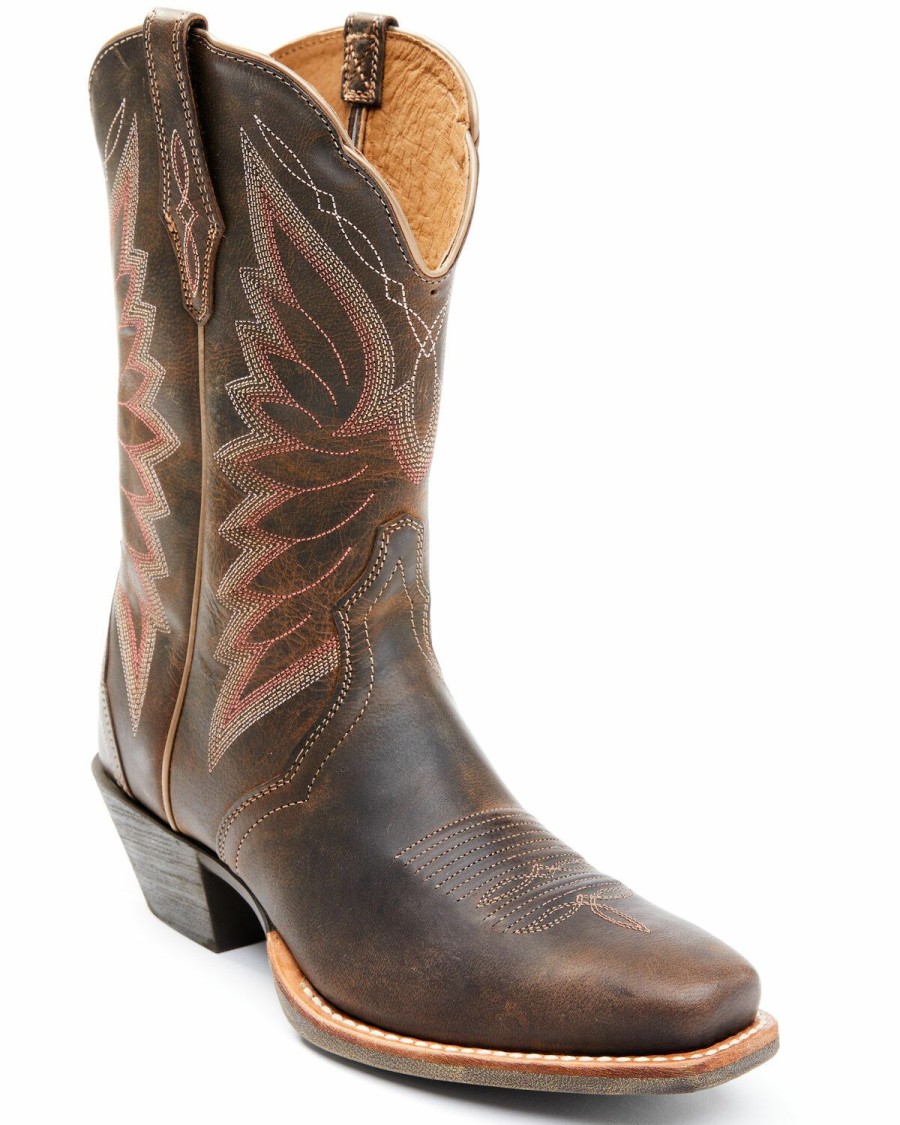 Women * | Bestsellers Ariat Woodsmoke Autry Performance Cowgirl Boots Square Toe