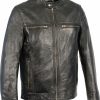 Men * | Hot Sell Milwaukee Leather Men'S Zip Front Classic Moto Leather Jacket 5X