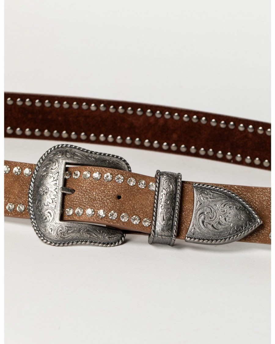 Gifts * | Sale Online Shyanne Women'S Rhinestone Border Belt