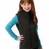 Kids * | Latest Roper Girls' Grey Softshell Fleece Vest