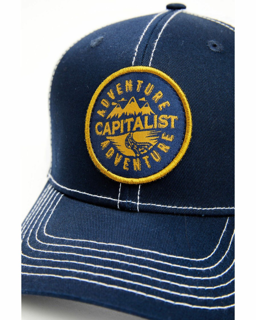 Gifts * | Latest Brothers & Sons Men'S Adventure Capitalist Circle Patch Mesh-Back Ball Cap