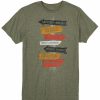 Men * | Premium Wrangler Men'S Sage Pepper Heather Rodeo Arrows Graphic Short Sleeve T-Shirt