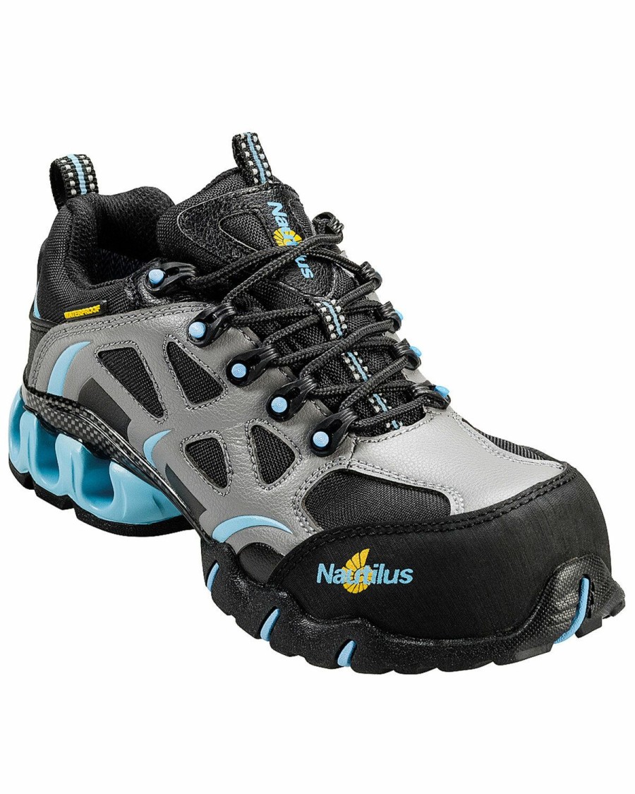 Women * | Attractive Nautilus Women'S Nylon Microfiber Athletic Work Shoes Composite Toe