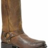 Men * | Best Sellers Stetson Men'S Heritage Harness Pull-On Harness Moto Boots Narrow Square Toe