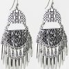 Gifts * | Hot Selling Shyanne Women'S Statement Fringe Silver Earrings