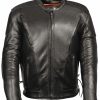 Men * | Cut Price Milwaukee Leather Men'S Side Lace Vented Scooter Jacket 3X