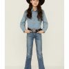 Kids * | New Rock & Roll Denim Girls' Embellished Pocket Bootcut Jeans