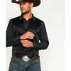 Men * | Unique Cody James Men'S Black Paisley Print Western Vest