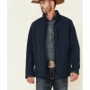 Men * | Premium Cody James Core Men'S Navy Steamboat Logo Zip-Front Softshell Jacket