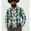 Men * | Special Offers Rock & Roll Denim Men'S Southwestern Print Western Shirt