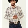 Men * | New Threads Ariat Men'S Dunscape Atherton Retro Plaid Long Sleeve Snap Western Shirt