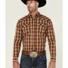 Men * | Best Sellers Cody James Men'S Weekender Plaid Long Sleeve Snap Western Shirt