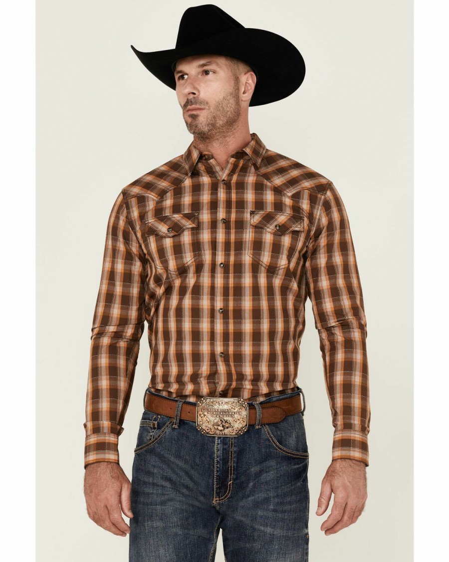 Men * | Best Sellers Cody James Men'S Weekender Plaid Long Sleeve Snap Western Shirt