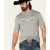 Men * | Special Offers Kimes Ranch Men'S Grey Outlier Logo Short Sleeve T-Shirt