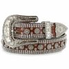 Women * | Shyanne New Angel Ranch Women'S Rhinestone Faux Gator Belt