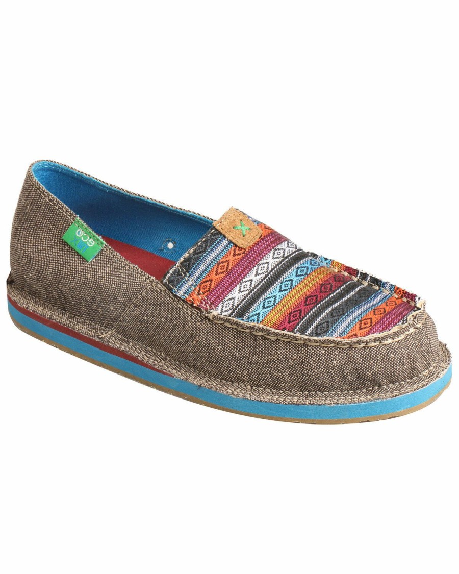 Women * | Special Offers Twisted X Women'S Serape Driving Moccasin Shoes Moc Toe