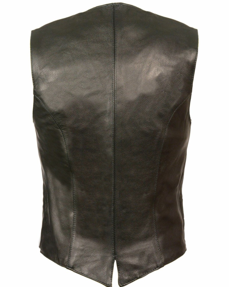 Women * | Cut Price Milwaukee Leather Women'S Classic Snap Front Vest 4X