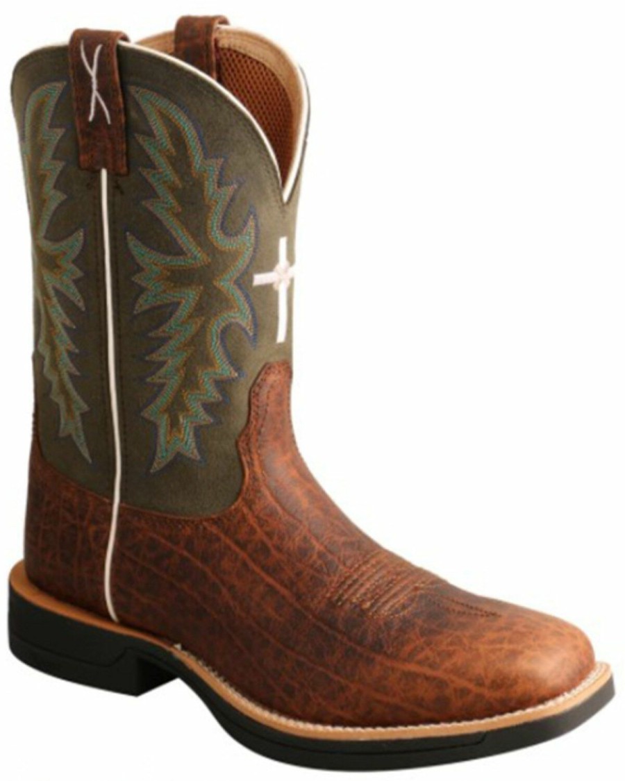 Men * | Special Offers Twisted X Men'S Tech X Western Boots Broad Square Toe