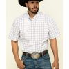 Men * | Special Offers Cody James Core Men'S Badlands Small Plaid Short Sleeve Western Shirt