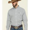 Men * | Hot Selling Ariat Men'S Relentless Tenacious Stretch Geo Print Long Sleeve Western Shirt