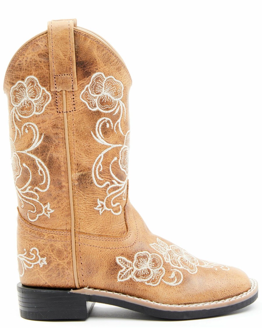 Kids * | Cut Price Shyanne Girls' Little Lasy Western Boots Wide Square Toe