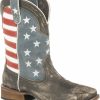 Men * | Best Sellers Roper Men'S American Flag Cowboy Boots Square Toe