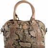 Women * | Special Offers Sts Ranchwear By Carroll Brown Stella Sansa Tooled Snakeskin Satchel