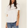 Women * | Cheap Free People Women'S White Le Femme Tee