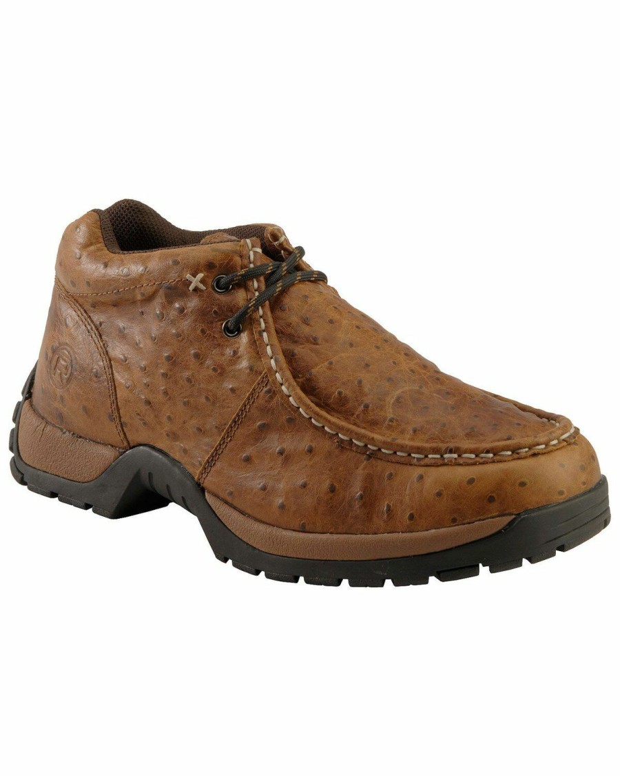 Men * | Attractive Roper Men'S Ostrich Print Chukka Casual Boots