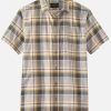 Men * | Cheap Pendleton Men'S Ivory Truman Large Plaid Short Sleeve Button-Down Western Shirt