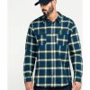 Men * | Hot Sell Hawx Men'S Lineman Plaid Stretch Flannel Long Sleeve Work Shirt