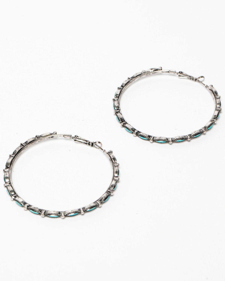 Women * | Special Offers Idyllwind Women'S The Go Around Textured Hoop Earrings