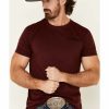 Men * | Unique Cody James Men'S Maroon Code Of The West Graphic T-Shirt