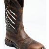 Men * | Official Brothers & Sons Men'S Xero Gravity Lite Mexican Flag Western Boots Broad Square Toe