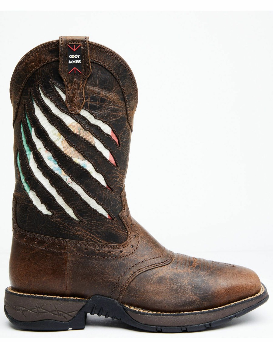 Men * | Official Brothers & Sons Men'S Xero Gravity Lite Mexican Flag Western Boots Broad Square Toe