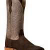 Men * | Top Selling Ariat Men'S Dark Coffee & Conch Tan Circuit Rockridge Full-Grain Western Boot Wide Square Toe