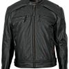 Men * | Milwaukee Motorcycle Clothing Official Milwaukee Men'S Warrior Leather Motorcycle Jacket