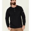 Men * | Top Selling Ariat Men'S Fr Navy Air Henley Long Sleeve Work Shirt