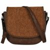 Women * | Official Justin Women'S Tooled Whipstitch Edge Saddle Bag