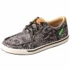 Women * | New Threads Twisted X Women'S Snake Print Kicks Casual Shoes Moc Toe