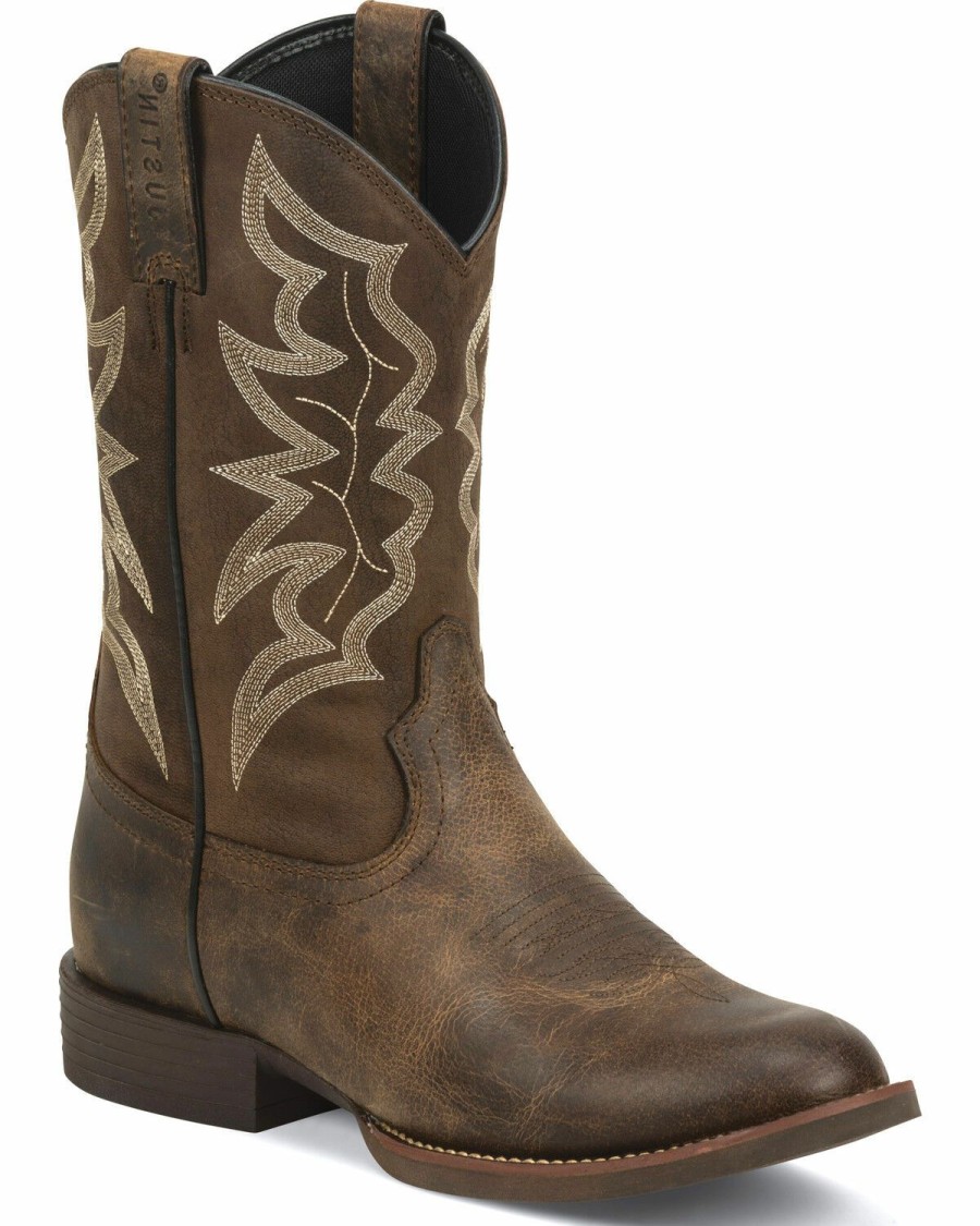 Men * | Bestsellers Justin Men'S Buster Distressed Western Boots