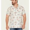 Men * | Latest Pendleton Men'S Hula Girl Tropical Print Short Sleeve Button-Down Western Shirt