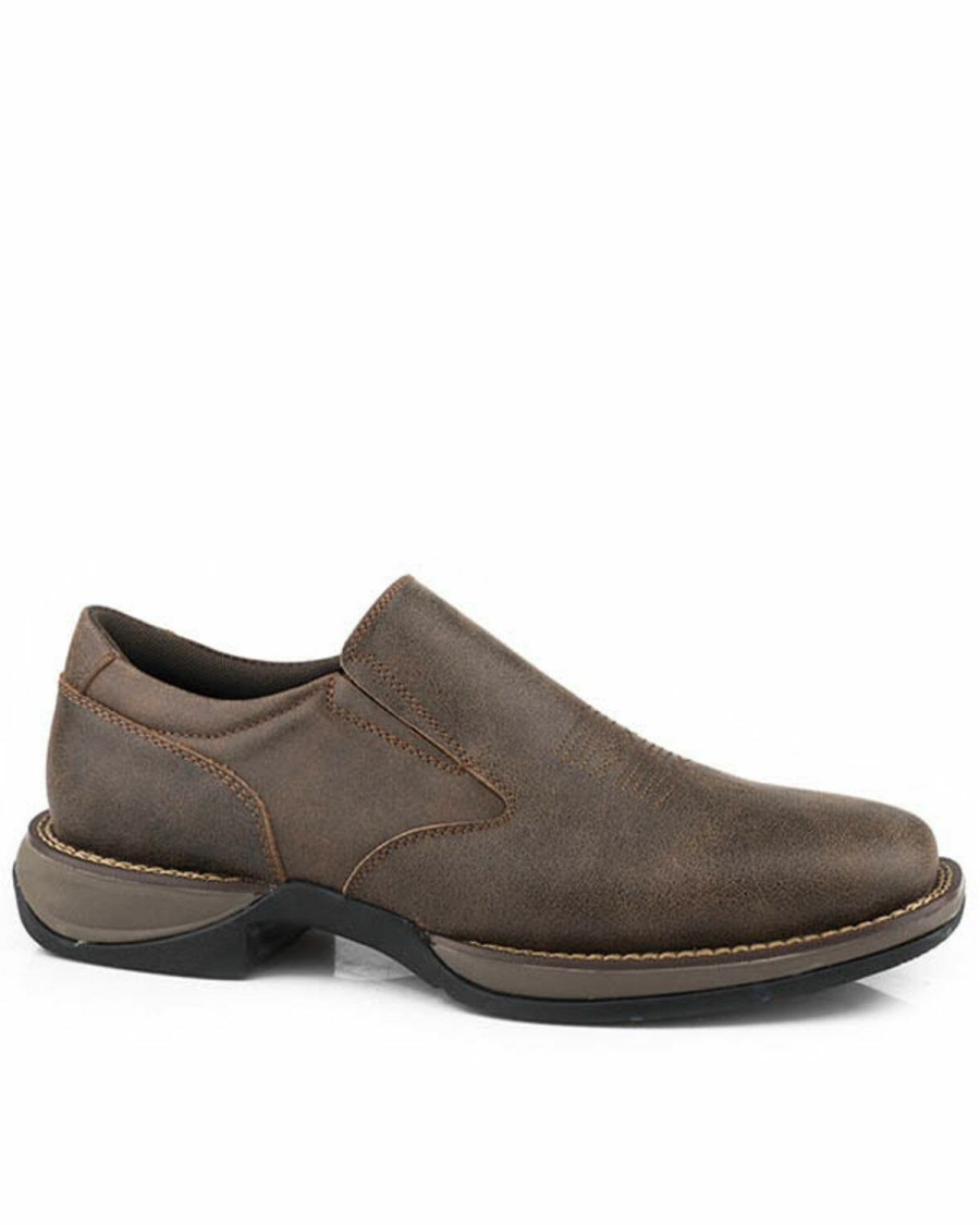 Men * | New Threads Roper Men'S Wilder Slip-On Shoes Square Toe