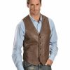 Men * | Special Offers Scully Men'S Frontier Leather Vest