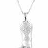 Women * | New Threads Kelly Herd Women'S Western Boot Necklace