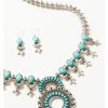 Women * | Attractive Shyanne Women'S Squash Blossom Jewelry Set