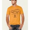 Men * | Attractive Pendleton Men'S Yellow Steer Skull Graphic Short Sleeve T-Shirt