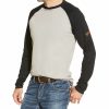 Men * | Top Selling Ariat Men'S Fr Long Sleeve Raglan T-Shirt Tall