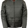 Men * | Discount Milwaukee Leather Men'S Assault Style Leather/Textile Racer Jacket Big & Tall